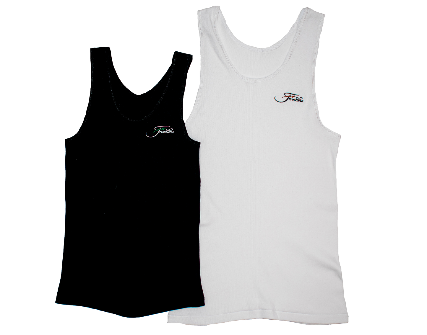 Embroidered cotton tank